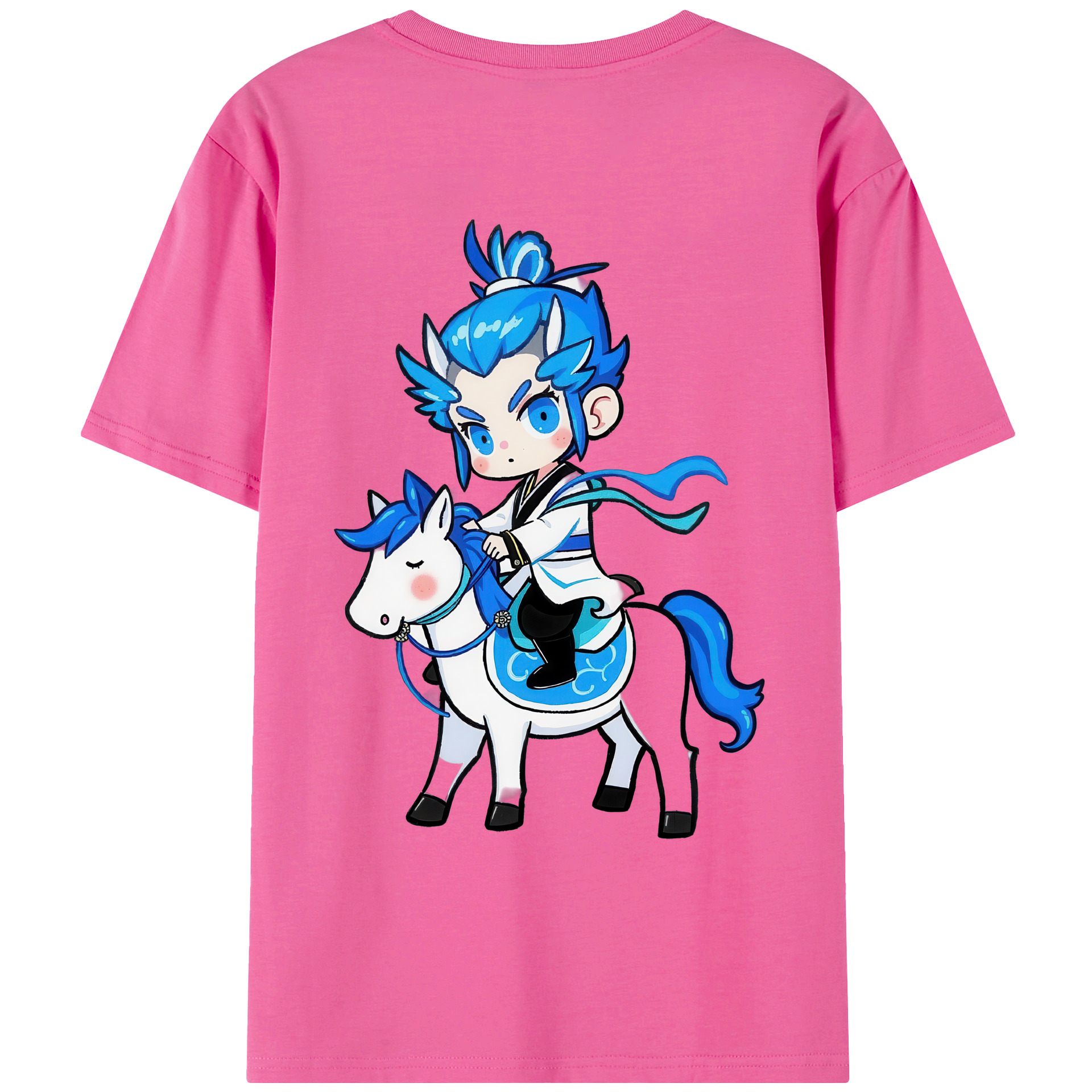 （画像用） Ne Zha 2 ナタ 魔童の大暴れ レディース半袖Tシャツ(バックプリント)